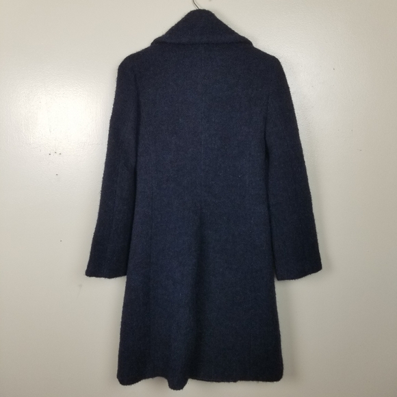 & OTHER STORIES Double Breasted Long Peacoat Navy Blue US 0 - Picture 6 of 11
